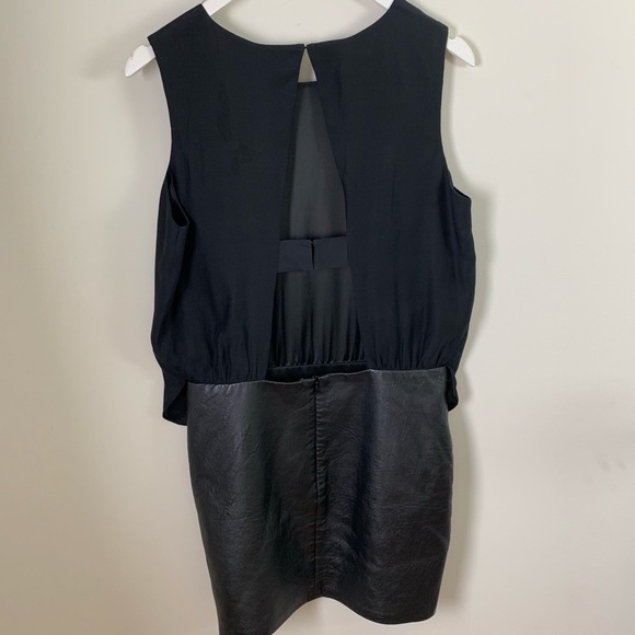 Parker Silk and Leather Dress - Picture 4 of 6